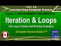 Python For Loop Class 11 FBISE Chp 3 Use of For Loop in Python Computer FBISE Learning Camp
