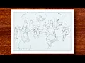 Durga Puja Drawing Durga Puja Scenery Drawing Dhunuchi Nach Drawing Maa Durga Drawing