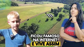 Como VIVE o MENINO QUE FICOU FAMOSO pelo SOTAQUE no OESTE DE SANTA CATARINA... Piá da Lambari