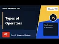 05 Types of Operators Core Adv Python Marathi Nadaf Sir Made It Easy