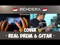 Lagu KOLABORASI BENDERA ~ COKELAT BAND || COVER REAL DRUM \u0026 GITAR ||