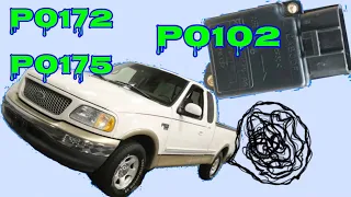 F-150 99 Gasta Mucha Gasolina se Apaga P0102 P0172 P0175