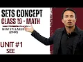 Sets Class 10 in Nepali Full Concept and Formula SEE Mathematics Class 10 Maths Chapter 1