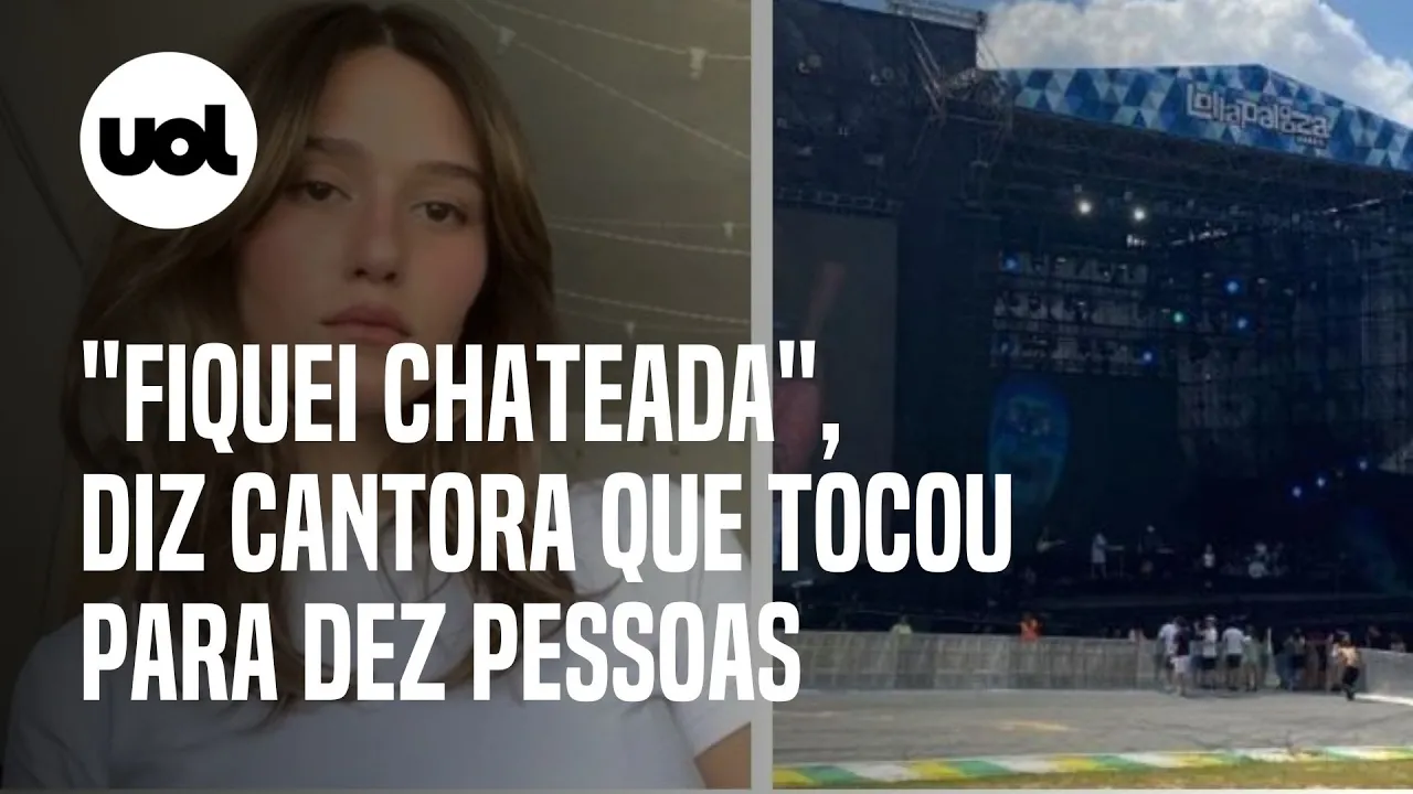 Lollapalooza: Gab Ferreira sobre show para 10 pessoas: 'Não tem como prever quantos vão aparecer'