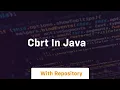 cbrt in java