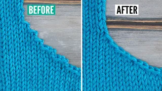 How to knit a perfect sloped bind-off no more steps