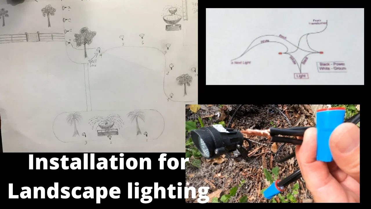 Sunvie 12W LED Landscape Lights Wiring with Diagram Update