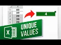 How to Count Unique Values in Excel How to Use the COUNTA and UNIQUE Functions