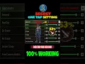 Raistar Secret One tap Headshot Sensitivity Setting ⚙️✅ Best Sensitivity Setting In Free Fire