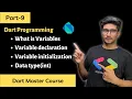 Part-9-1 What is variable Data Type Dart Programming Tutorials in