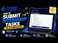 How to Submit Internship Tasks in CodeAlpha Step-by-Step Task Submission Form Tutorial