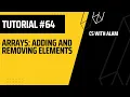 Arrays adding and removing elements Web Development Tutorial