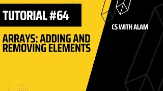 Arrays adding and removing elements Web Development Tutorial