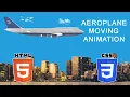 Flying Jet Animation Effect Animation Effects in CSS HTML with CSS Tutorial Web Seekho