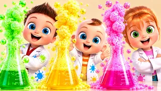 Johny and Dolly Making Giant Bubbles and Magnetic Slimes - Funny Experiments for kids
