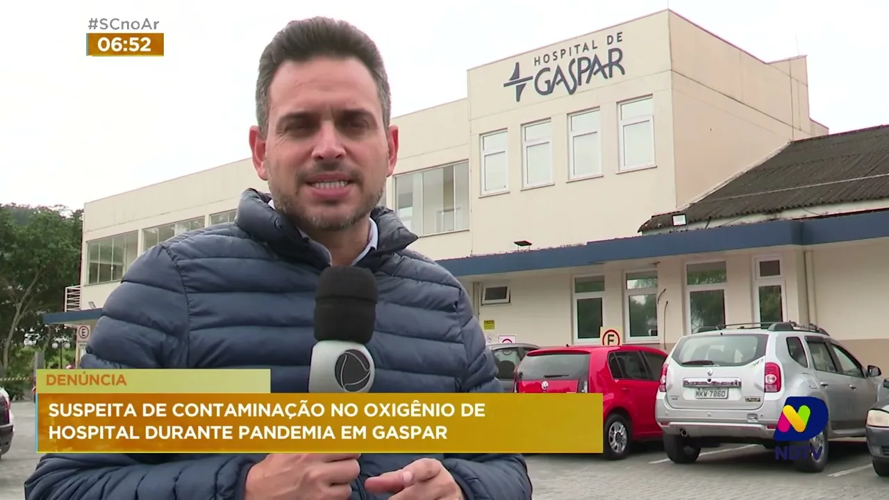 Vereador de Gaspar denuncia caso de suspeita de contaminação no oxigênio em hospital da cidade