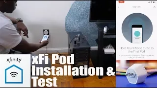 Xfinity Xfi Pods WiFi Extender connect and test