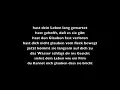 die perfekte welle - lyrics
