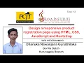 Web Programming Web Project Task 12 Design responsive product registration page Java Institute