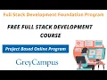 Free Full Stack Development Foundation Program with Certificate GreyCampus Free Courses