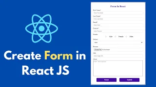 Create a Complete Form using React JS React Forms