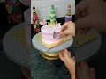 Pink Cake Design With Butterfly Topper
