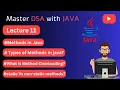Java Lecture 11 Methods in Java Types Overloading Static vs Non-Static with Examples