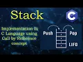 Stack implementation using c