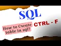How to Create a Table in SQL Tamil SQL Tutorial for Beginners Basic SQL Queries
