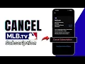 How to CANCEL MLB SUBSCRIPTION 2026 Quick Easy Method