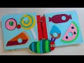 The Hungry Caterpillar Felt Activity Book DIY How to Make
