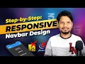 How to Create a Responsive Navigation Bar with HTML and CSS No JavaScript Explained in Hindi