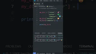 Python Basics DICTIONARIES in Under a Minute