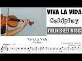 Free Sheet || Viva La Vida - Coldplay || Violin Sheet Music