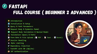 FastAPI - Python Framework Beginner to Advanced Full Course Tamil