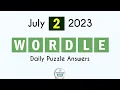 Wordle July 2 2023 Today Answer
