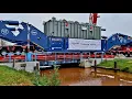 💪🚚 SPECTACULAIR MEGATRANSPORT DRIVE OVER A BRIDGE🏗🌉 (NETHERLANDS)🚚💪