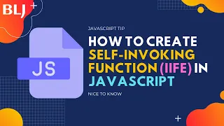 How to create self-invoking function IIFE in JavaScript