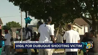 Family and friends hold vigil for Dubuque shooting victim