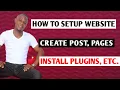 HOW TO CREATE WEBSITE SETTINGS ELEMENTOR POST PAGES PLUGINS ETC - WORDPRESS DASHBOARD TUTORIAL