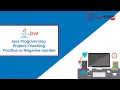 Java Programming Module-Project Checking positive or negative number Omni Academy
