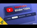 Slider Tabs Like YouTube Using Vanilla JavaScript Scrollable Navbar