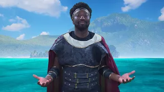 Filming a skit based on The Odyssey