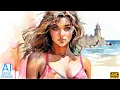 Download Lagu 4K AI Art Lookbook ｜ Dynamic Pastel Aquarelle of Digital Art Masterpiece