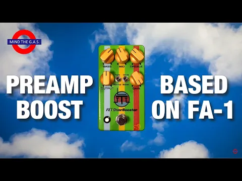 Drunk Beaver FET OverBooster boost pedal demo video by Mind the G.A.S. - YouTube thumbnail