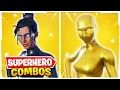 5 NEW TRYHARD SUPERHERO SKIN COMBOS IN FORTNITE Pros ONLY Use These Sweaty Combos