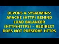 Apache http behind load balancer - Redirect does not preserve https