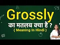 Grossly meaning in hindi Grossly ka matlab kya hota hai Word meaning
