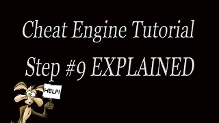 Cheat Engine Tutorial STEP 9 EXPLAINED