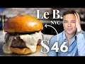 Eating the EXCLUSIVE and LUXURIOUS 46 Burger from Le B NYC Is It Worth It BEST Burger in NYC